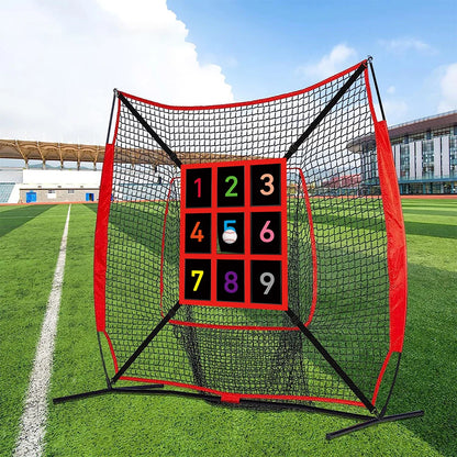 Baseball Softball Practice Net with Bonus Strike Zone Target Baseball Throwing Net Batting Net for Hitting Pitching
