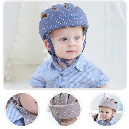 Baby Helmet Cap Newborn 6 18 Month Toddler Kids Adjustable Anti-impact Helmet Safety Baby Crawling Walking Head Protection Cap