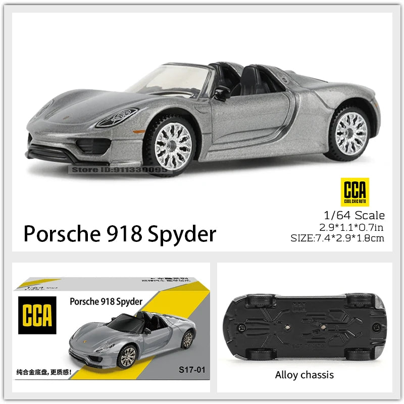 CCA 1:64 Porsche 911 GT2 RS BMW X5M Audi, Ford, Nissan Collection Full body Alloy Manufacturing Die Casting Car Model Toy Car