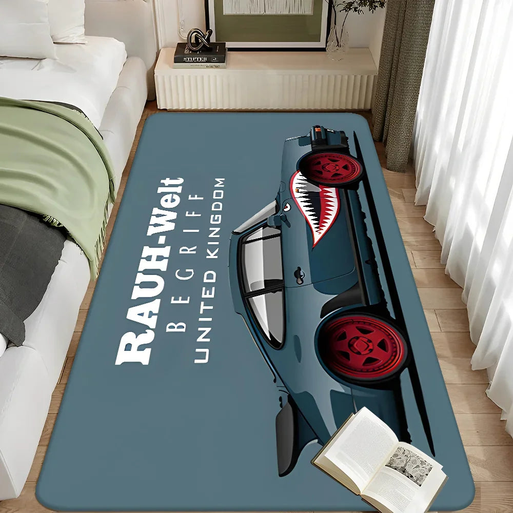 Tokyo JDM RWM Sports Car Carpet for Home Decor Floor Mat Living Room Rugs Bedroom Hallway Non-Slip Carpet Kitchen Rug Doormats