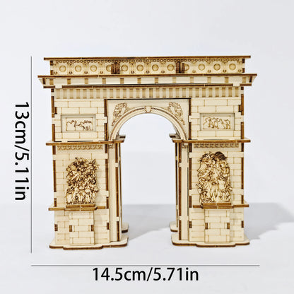 DIY 3D Wooden Puzzle Model - Arc De Triomphe - Perfect Gift for Model Enthusiasts, Birthdays, Christmas, and Holiday Celebration