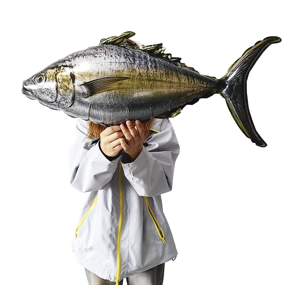Fish Balloons Realistic Balloons Fishing Birthday Party Decor Cute Inflatable Fish Balloons for Fishing Theme Party Decorations