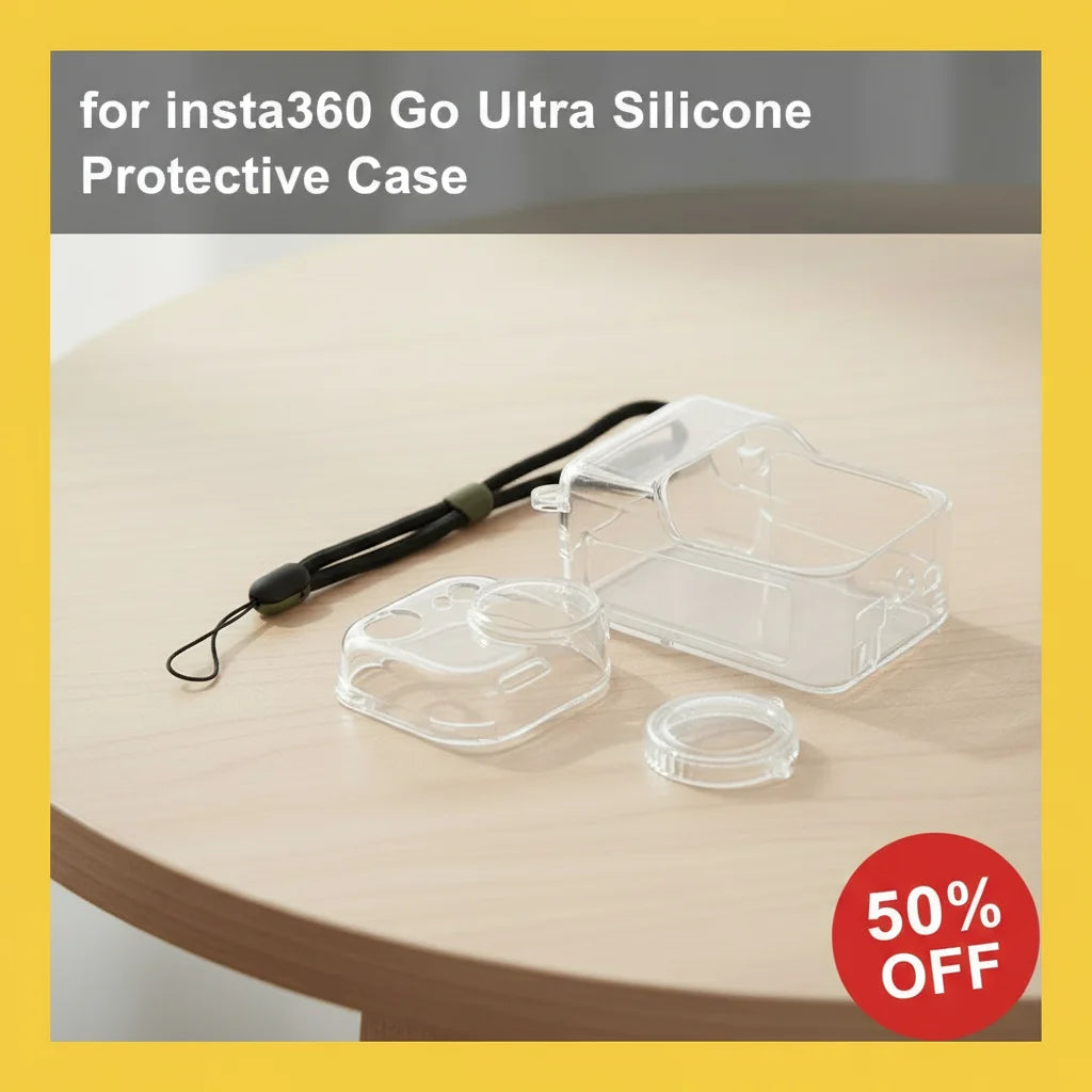 For Insta360 Go Ultra Silicone Protective Case Scratch Resistance Action Camera Protector For Insta360 GO Ultra Camera Case