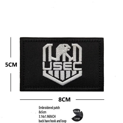 PVC Rubber Patch USEC Team Badge BEAR Magic Armband IR Reflective Tactical Morale Backpack Hook and Loop Patches for Clothing