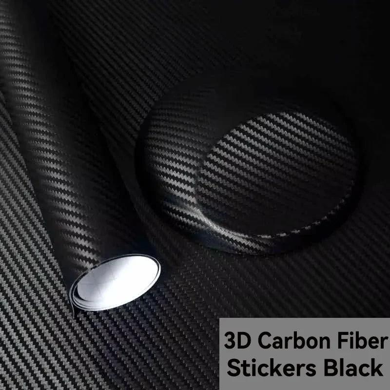 3d/6d Carbon Fiber Car Tape Black Car Door Edge Guards Side Mirror Anti-Scratch Collision Strip Waterproof Protector Film Tape