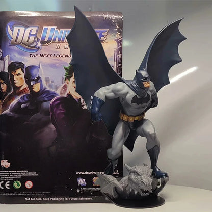 Authentic DC Universe Online Game Limited Edition Batman Figure With Gargoyle Base Statue Discontinued Collectible Ornament Gift