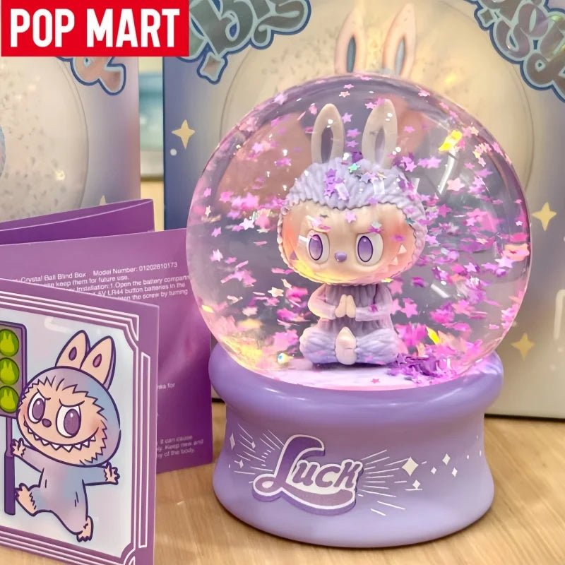 Original Pop Mart The Monsters Labubu V3 Big Into Energy Series Crystal Ball Blind Box Mystery Box Ornaments Girl Birthday Gifts