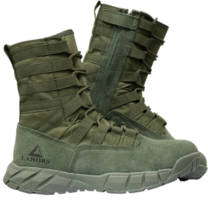 LAHORS® Lightweight Suede Leather Tactical Combat Boot Men Outdoor Hiking Desert Army Shoes Breathable Male Ankle Boots Man Made