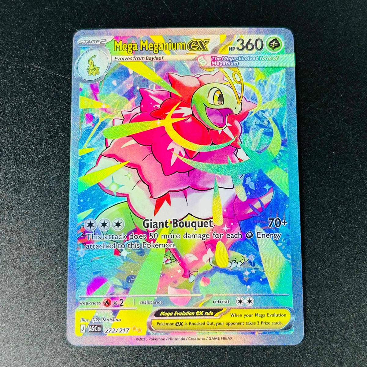 2026 English Mega Charizard Y Ex Gold Rare Holo DIY Textured Card - Mint Rare Collectible Card