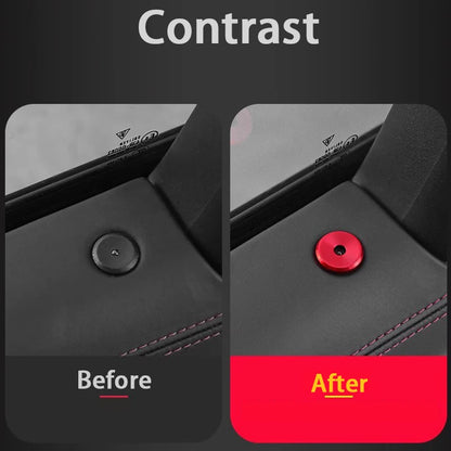 4pcs Car Door Lock Pin Decoration Ring Metal Trim Cover For Porsche Panamera Cayenne Macan Interior Accessories Refit Parts