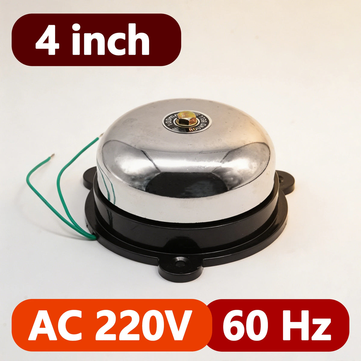 2/3/4/6 Inch Internal Strike Electric Bell AC110/220V DC12/24V High Decibel Loud Sound Alarm Doorbell School Factory Household