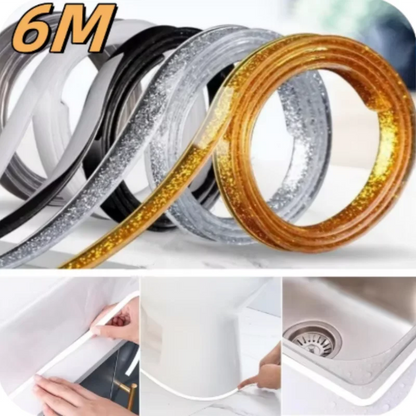 6M Ceramic Tile Gap Tape Kitchen Bathroom Waterproof Beautiful Seam Self-Adhesive Sticker Wall Floor Gap Line Decorative Strip