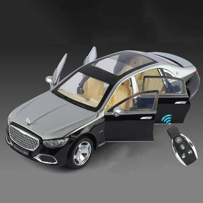 Key Control 1:22 Maybachs S680 Alloy Luxy Car Model Diecasts Metal Vehicles Car Model Simulation Sound Light Childrens Toys Gift
