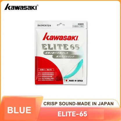 Kawasaki ELITE-65 Badminton String 0.65mm High-quality Elasticity Crisp Sound Badminton Accessory String