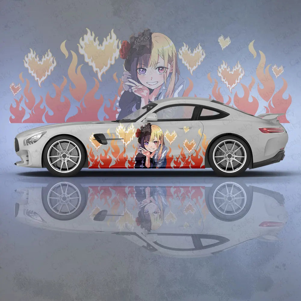 My Dress-Up Darling Car Body Stickers Anime Itasha Car Side Decal Sticker Car Body Sticker Car Body Decoration Stickers
