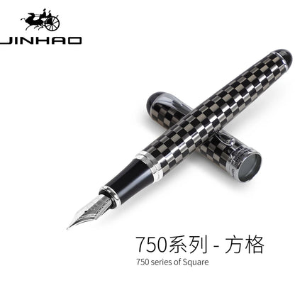 Jinhao Business Calligraphy Fountain Pen X750 Exquisite Elegant Iridium Gold Pen Office Signature Luxury Write Gifts Stationery