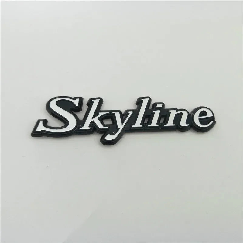 For GTR Skyline Emblem Badge Logo Rear Trunk Side Fender Nameplate C110 KPGC110 GC110 Kenmeri