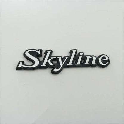 For GTR Skyline Emblem Badge Logo Rear Trunk Side Fender Nameplate C110 KPGC110 GC110 Kenmeri