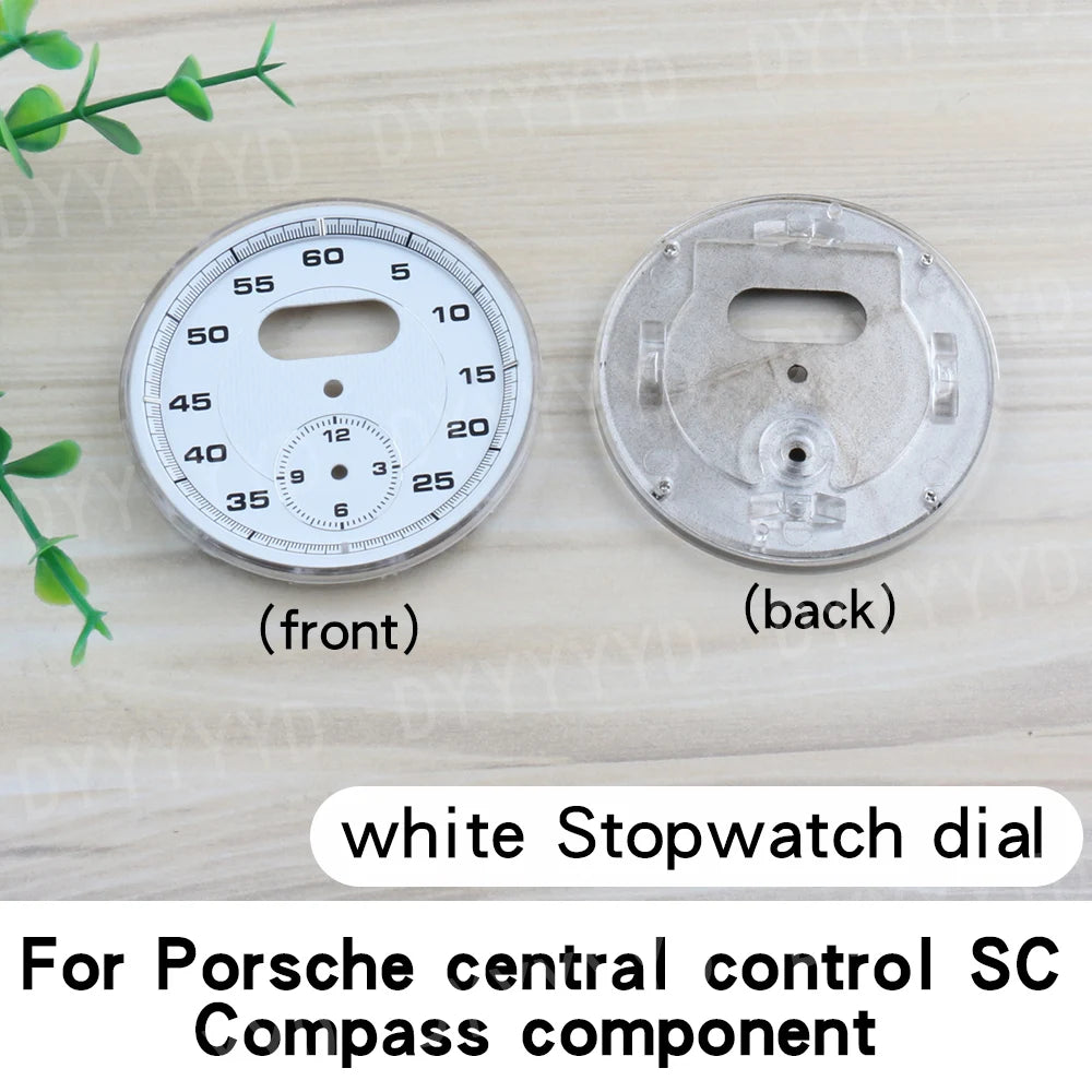 1pcs Dial Clock Gauge Chrono For Porsche 911 Carrera 2013-2019 997 958 Panamera 970 Cayenne Boxster Macan 718 982 Stopwatch