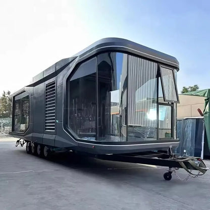 20ft 40ft Luxury Prefab Mobile Container Office Tiny House Capsule Steel Structure Home Custom
