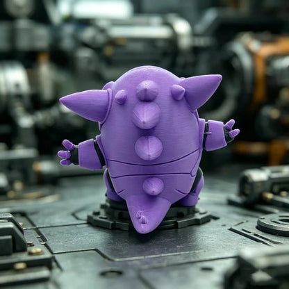 Pokemon Gengar Mecha Action Figure Mechanical Style 3D Model Doll Anime Desktop Decoration Collectible Toy Perfect Gift for Fans