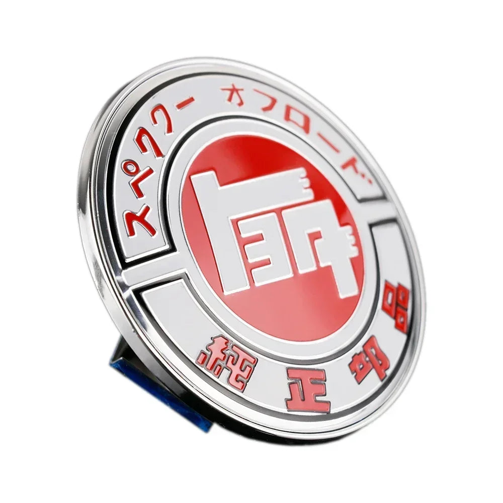 JDM TEQ JAF Style Front Grill Metal Badge Japan Emblem Decal Car Accessories Diameter 9cm