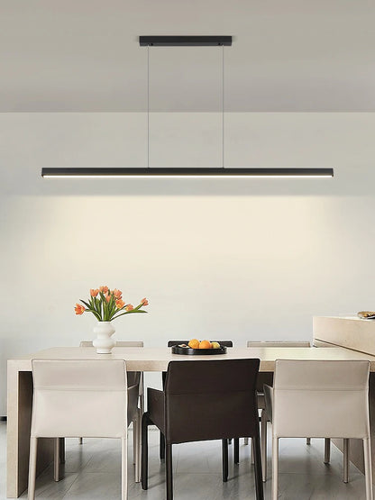 LED Restaurant Pendant Light, Dining Table Lighting, Kitchen Bar Light, Linear Light, Office Pendant Light, Modern and Minimalis