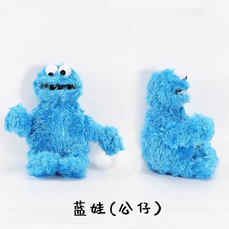 Sesame Street Plush Toys Elmo The Red and Blue Monsters Plush Dolls for Early Childhood Education Toys and Souvenirs for Kids