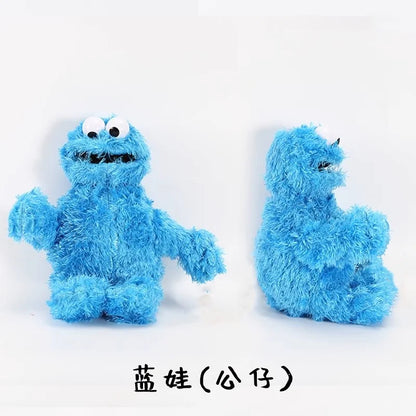 Sesame Street Plush Toys Elmo The Red and Blue Monsters Plush Dolls for Early Childhood Education Toys and Souvenirs for Kids