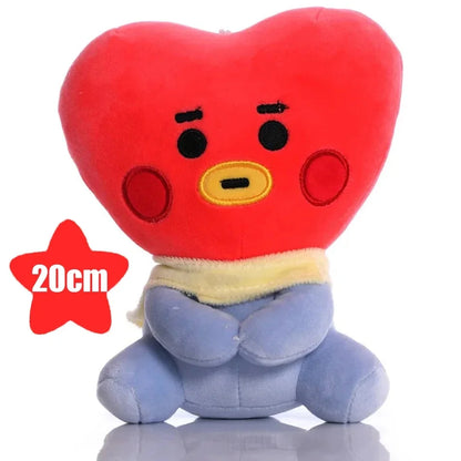 Plush Toy Tata Koay Shooky Mang Cooky Cartoon Animal Backpack Key Mobile Phone Pendant Office Relaxation Toys Friend Gift