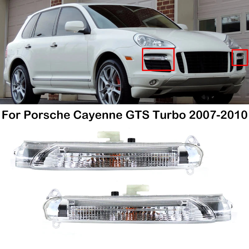 LH RH Car Front Daytime Running Lights DRL For Porsche Cayenne GTS Turbo 2007 2008 2009 2010 Driving Light 7L5941181E 7L5941182E