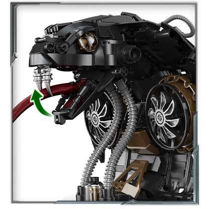 Cyberpunk 1000+pcs Mechanical Snake Building Blocks Animal Set Technical Model for Kid Adult Gifts MOC Creative Bricks Toy Model