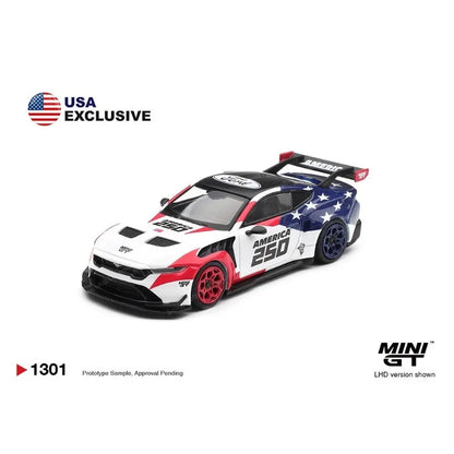 (In stock)MINIGT 1:64 Ford Mustang GTD USA 250 Special Edition Limited Alloy Car Model #1301