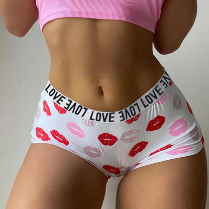 New Women's Breathable Underwear Comfortable and Cute Girls' Flat Corner Underwear 3D Seamless Underwear Sports Shorts Thong