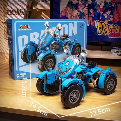 Dragon Ball Series Motorcycle Off-Road Vehicle Bulma Goku Mount Assembled Figures Ornaments Toys Collection Gifts