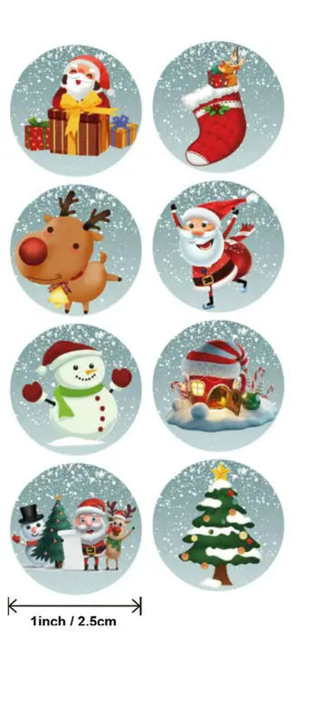 Christmas gift stickers decorative sealing sticker Merry Christmas Reward Self-adhesive labels  Day party