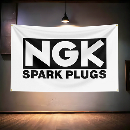 N-G-Ks Auto Parts Flag  For Garage Workshop Repair Shop Man Cave Bar Club Auto Shop Wall Decor Banner