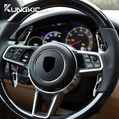 Car Steering Wheel Paddle Shifter Cover ABS for Porsche Panamera Macan Cayenne 718 911 Trim Accessories