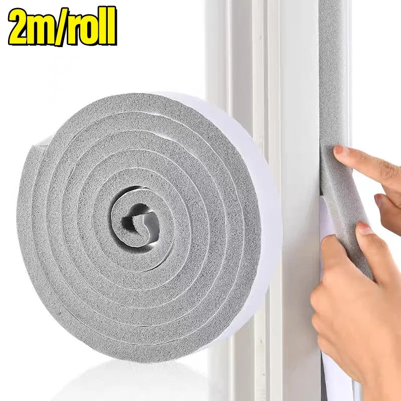 32M Self-Adhesive Foam Window Sealing Strip Weather Stripping Door Resilience Seal Tape Soundproof Windproof Insulation Strips