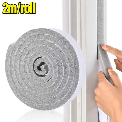 32M Self-Adhesive Foam Window Sealing Strip Weather Stripping Door Resilience Seal Tape Soundproof Windproof Insulation Strips