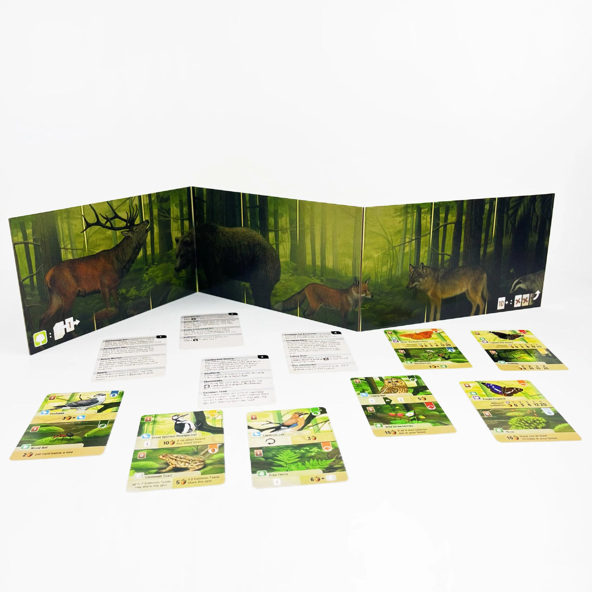 Classic Strategy Board Game:Forest Shuff Base Game、Expansion Board Game, Forest Art Style, Family Party Fun Adult Gift