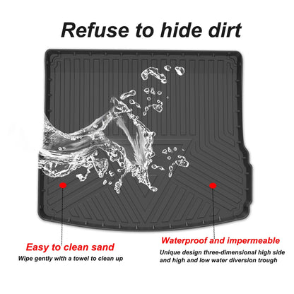 TPE Car Trunk Mat Storage Box Pad For Porsche Macan 2014 2015 2016 2017 2018 2019-2022 Waterproof Protective Rubber Car Mats