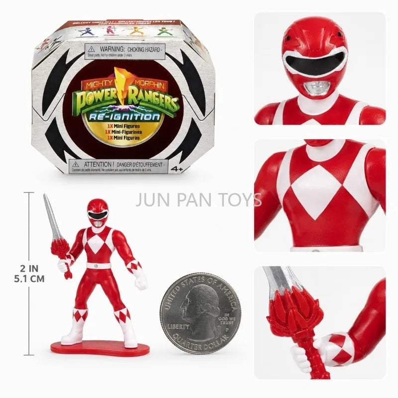 Original Mighty Morphin Power Rangers Re-Ignition Mini Figure Blind Box 2 Inch Mini Figure Rita Putty Patroller Collectible Toys