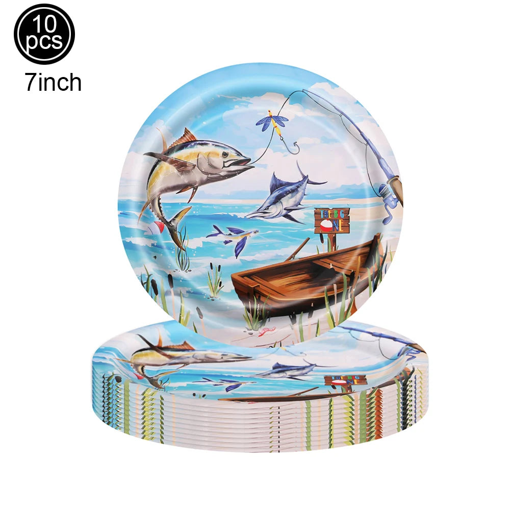 Fish Balloons Realistic Balloons Fishing Birthday Party Decor Cute Inflatable Fish Balloons for Fishing Theme Party Decorations