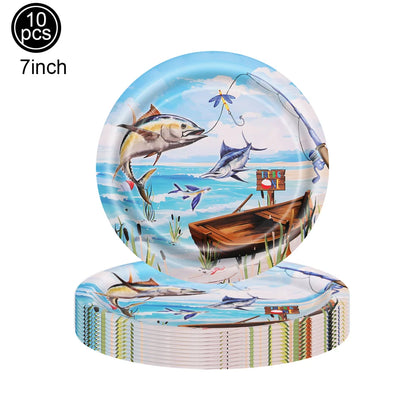 Fish Balloons Realistic Balloons Fishing Birthday Party Decor Cute Inflatable Fish Balloons for Fishing Theme Party Decorations