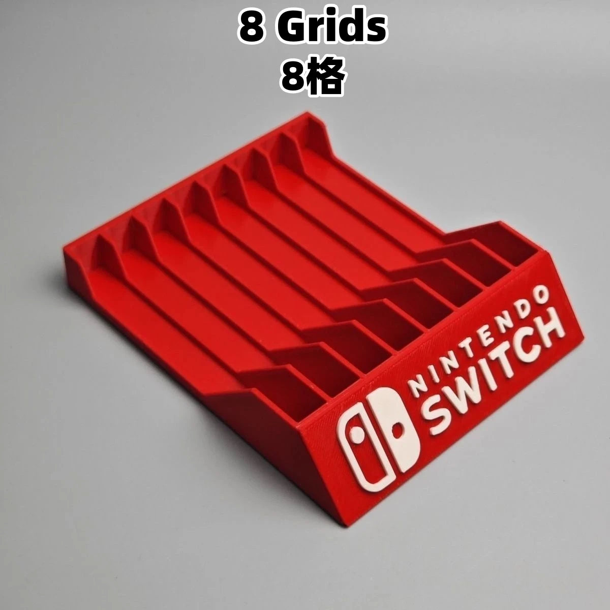 New For Switch Game Card Case Desktop Card Box Holder Game Disc Cassette Storage Bracket Storage Box，8 And 12 Compartments
