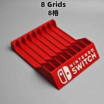 New For Switch Game Card Case Desktop Card Box Holder Game Disc Cassette Storage Bracket Storage Box，8 And 12 Compartments