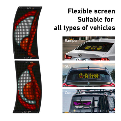 Led Eyes for Truck Led Matrix Panel RGB LED Car Panel DIY Programmable Bluetooth App Control Scrolling Advertising Light