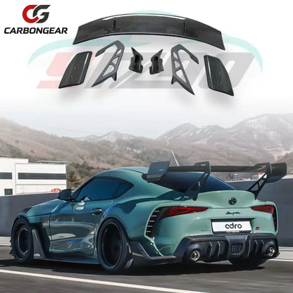 Dry Carbon Fiber Tail Wing Rear Spoiler Lip Wings Ducktail Body Kit For Toyota Gr Supra A90 A91 Mk5 AR V3 Style