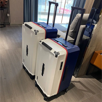 KLQDZMS Women's Suitcase High-quality Large-capacity Trolley Case ABS + PC Family Travel Essentials Men's with Wheels Luggage